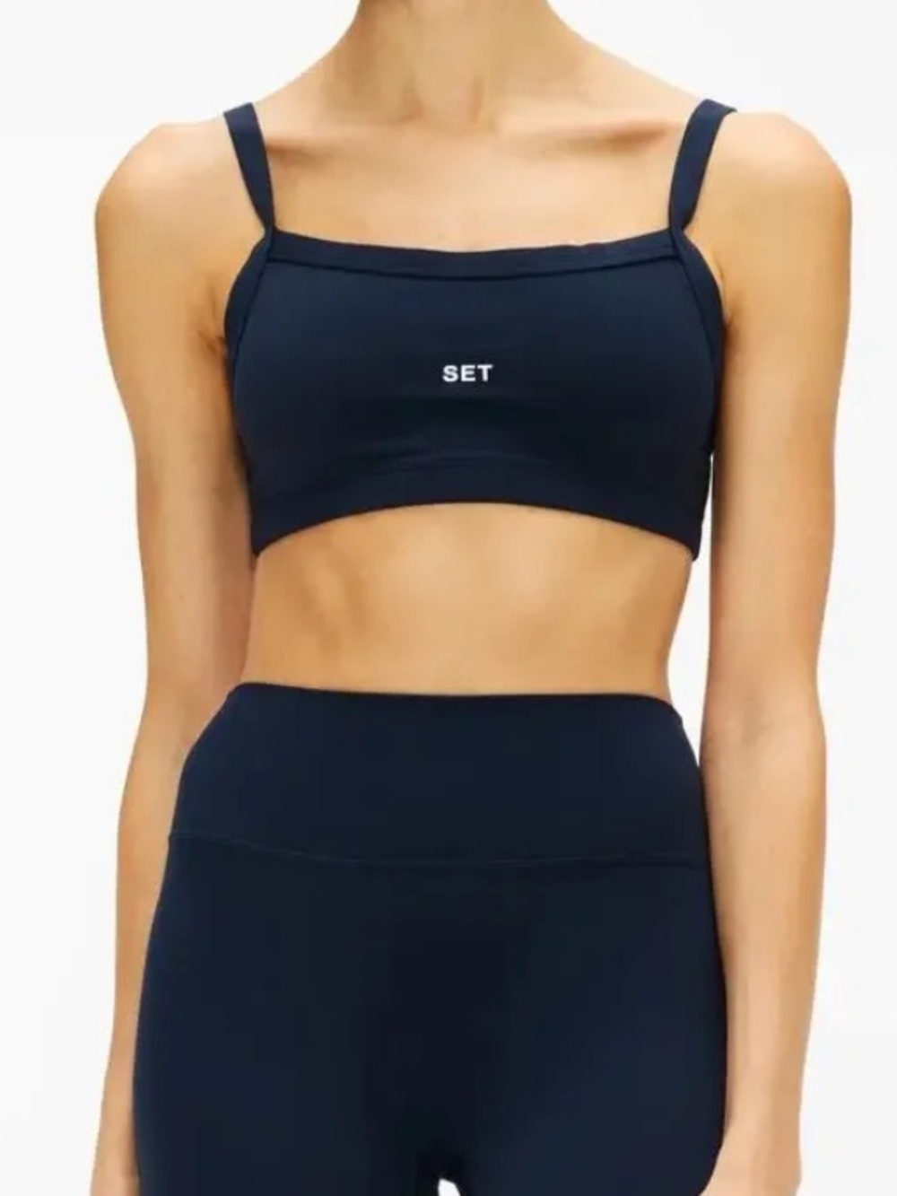 Set Active Two Piece Set Shorts and Sports Bra in Navy Sportbody Set